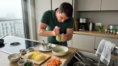 Schichtsalat „Frauenträne“ mit Räucherlachs: festliches Rezept zum 8. März