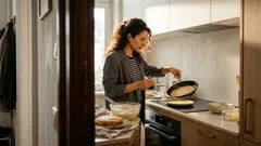 Nalistniki wie aus Osteuropa: ultradünne Pfannkuchen mit luftiger Quarkfüllung